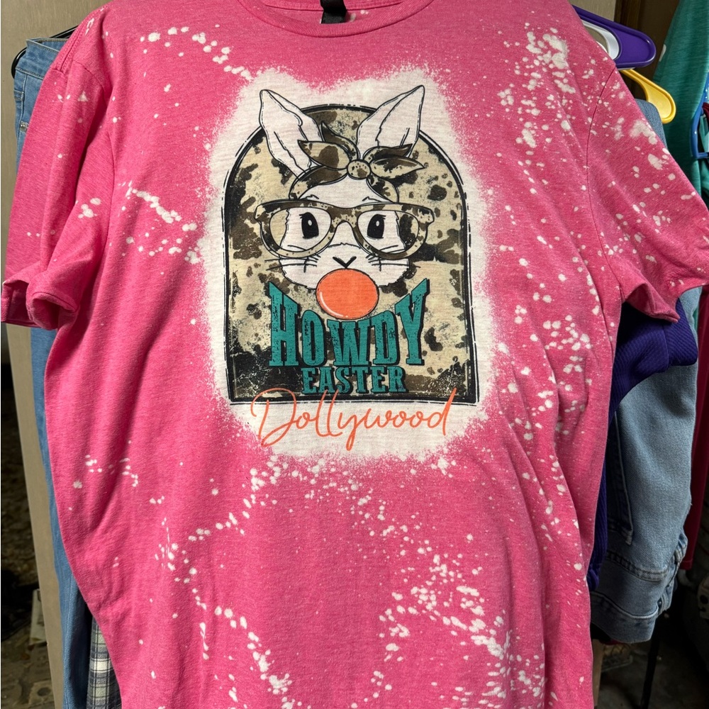 Pink Howdy Easter Dollywood T-Shirt